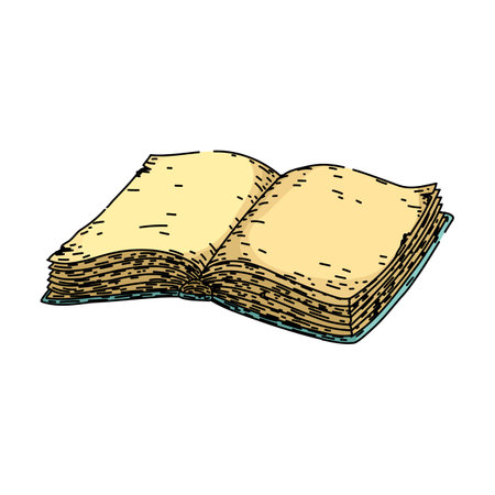 classic vintage book sketch hand drawn vectorのイラスト素材