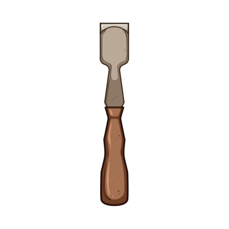 precision chisel carving cartoon vector illustrationのイラスト素材