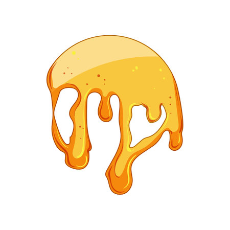 flow melted circle cartoon vector illustrationのイラスト素材