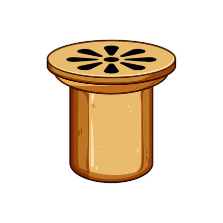 unclog sink drain cartoon vector illustrationのイラスト素材