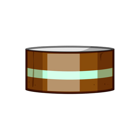 preservation tin can cartoon vector illustrationのイラスト素材