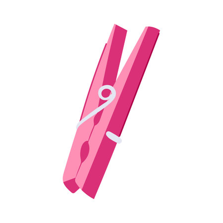 wood clothespin cartoon vector illustrationのイラスト素材