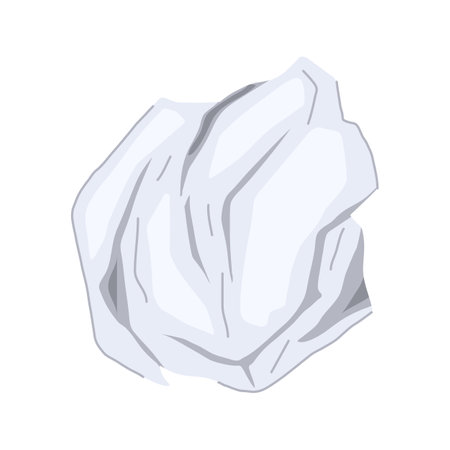 recycle crumpled paper balls cartoon vector illustrationのイラスト素材