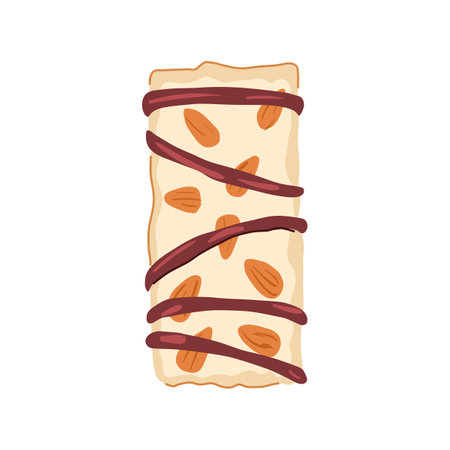 snack granola bar cartoon vector illustrationのイラスト素材