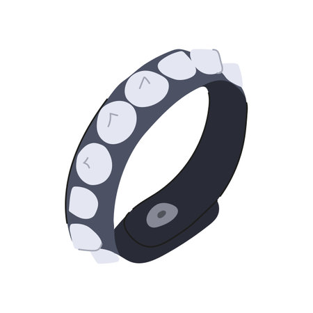 style rock bracelet cartoon vector illustrationのイラスト素材