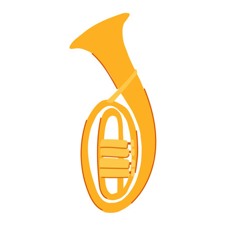deep tuba cartoon vector illustrationのイラスト素材