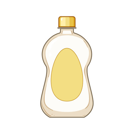 gentle oil baby cartoon vector illustrationのイラスト素材