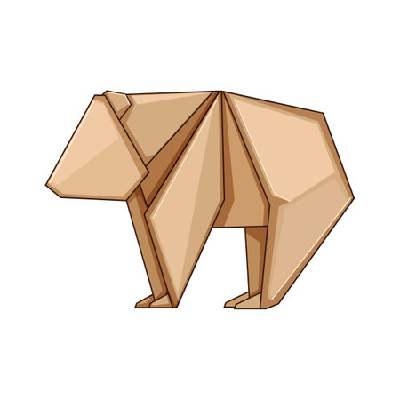 dragon origami animals cartoon vector illustrationのイラスト素材