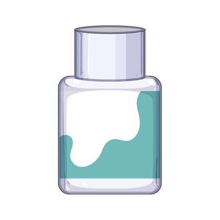 cornstarch powder baby cartoon vector illustrationのイラスト素材