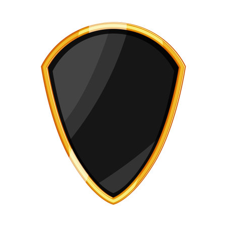 merlot shield golden luxury cartoon vector illustrationのイラスト素材