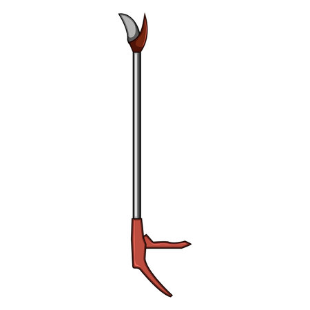 foliage tree trimmer cartoon vector illustrationのイラスト素材