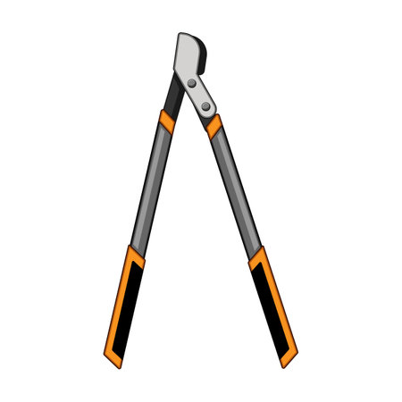 canopy tree trimmer cartoon vector illustrationのイラスト素材