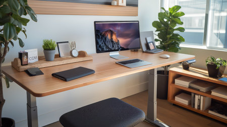 posture healthy desk illustration movement balance, yoga stretching, ergonomic wellness posture healthy deskの素材