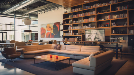 table adobe office illustration design bookshelves, inspirational reads, space environment table adobe officeの素材