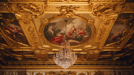 ceiling chatsworth house illustration craftsmanship artistry, design history, estate gardens ceiling chatsworth houseの素材
