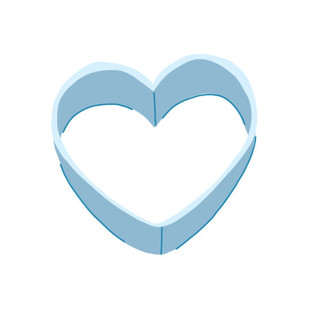 plastic cookie cutter cartoon vector illustrationのイラスト素材