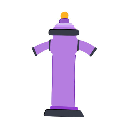 street fire hydrant cartoon vector illustrationのイラスト素材