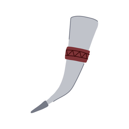 drinking viking horn cartoon vector illustrationのイラスト素材