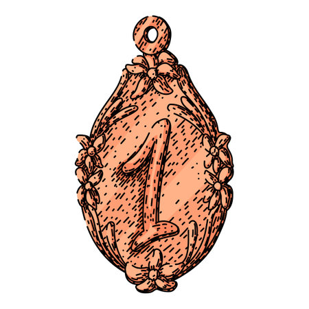 award medal sketch hand drawn vectorのイラスト素材
