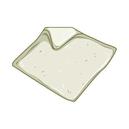 soft burp cloths cartoon vector illustrationのイラスト素材