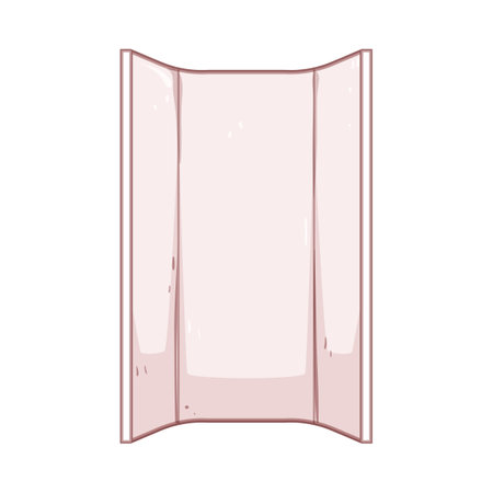 cushioned changing pad cartoon vector illustrationのイラスト素材