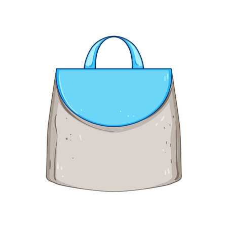 baby diaper bag cartoon vector illustrationのイラスト素材