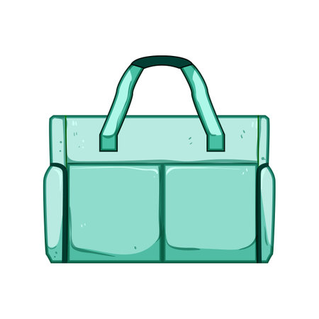 organizer diaper bag cartoon vector illustrationのイラスト素材