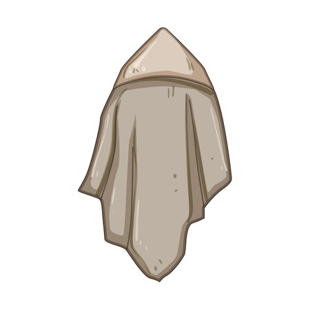 cozy hooded baby towel cartoon vector illustrationのイラスト素材