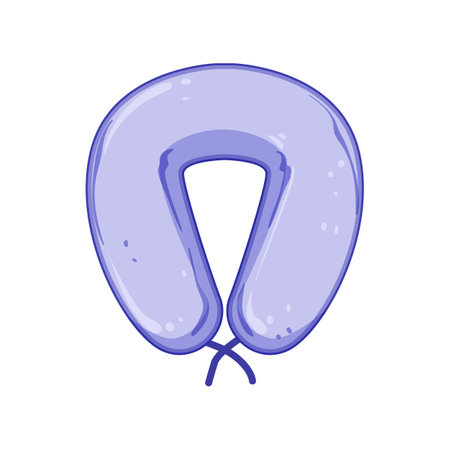 ergonomic nursing pillow cartoon vector illustrationのイラスト素材