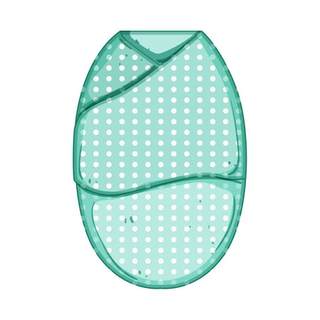 baby swaddle wrap cartoon vector illustrationのイラスト素材