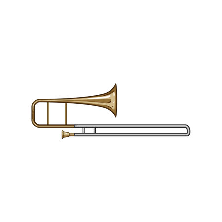 chardonnay trombone cartoon vector illustrationのイラスト素材