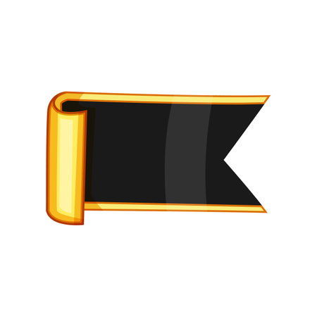 opulent sticker golden luxury cartoon vector illustrationのイラスト素材