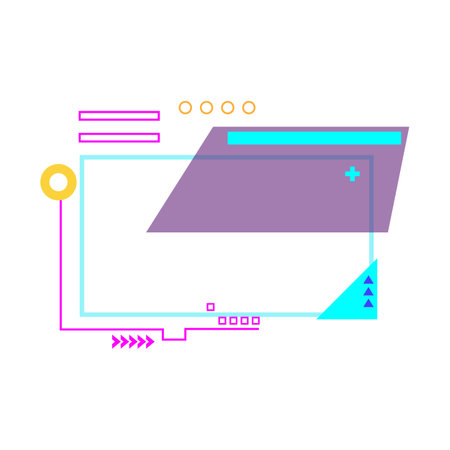 software tech banner cartoon vector illustrationのイラスト素材