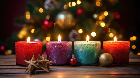 glitter candles gifts christmasの素材