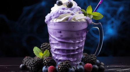 cream blue purpleの素材