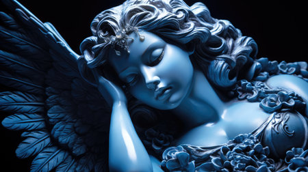 serene angels blueの素材