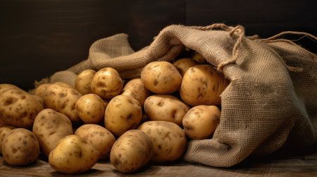 rustic burlap bagの素材