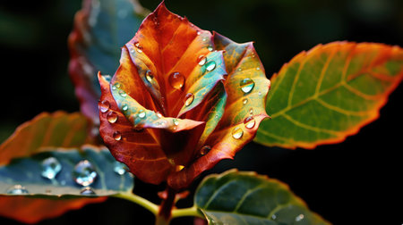 color rose leafの素材