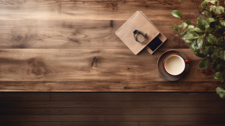 coffee wood table perspectiveの素材