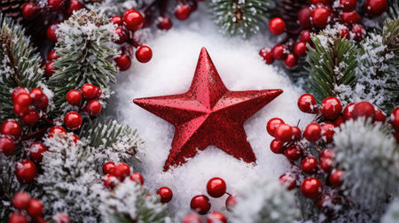 holiday christmas ornaments redの素材