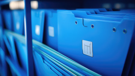 label blue file folderの素材