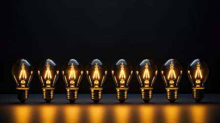 illuminated black and gold modelの素材