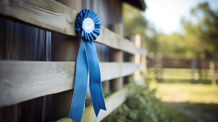 shiny blue ribbon bannerの素材