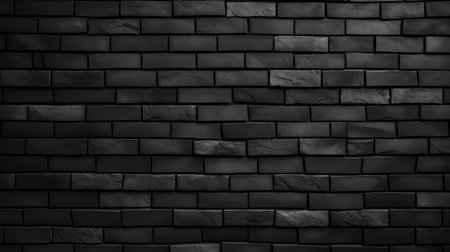 urban black brickwallの素材