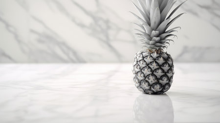 fruit black and white pineappleの素材