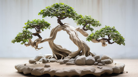 tranquility bonsai tree circleの素材