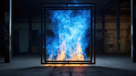 structure blue flame frameの素材