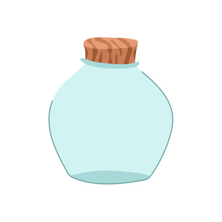 plastic eco friendly jar cartoon vector illustrationのイラスト素材