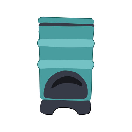kitchen compost bin cartoon vector illustrationのイラスト素材