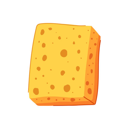 organic biodegradable kitchen sponge cartoon vector illustrationのイラスト素材